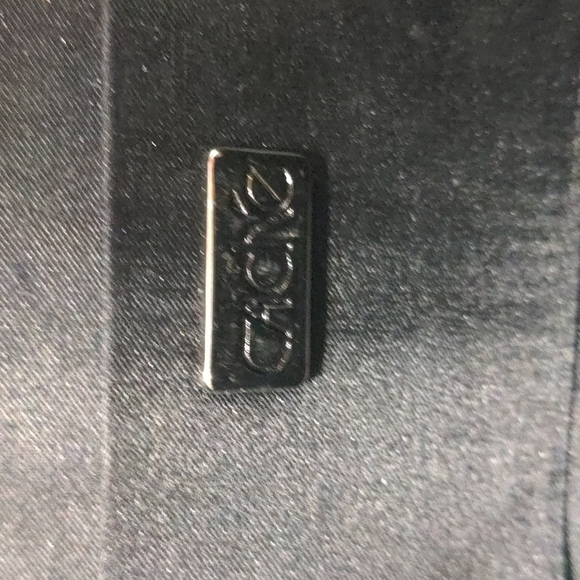 Black Cache’ evening bag, hip length cord - Picture 3 of 4